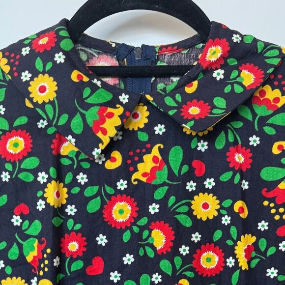 Vintage Cotton Maxi Dress sz M - Picture 2 of 6